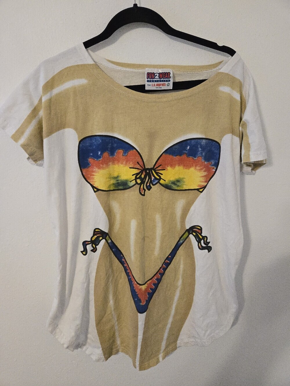 VIntage Bikini Body Mens XL Coverup Tee Shirt Beach Fun2Wear